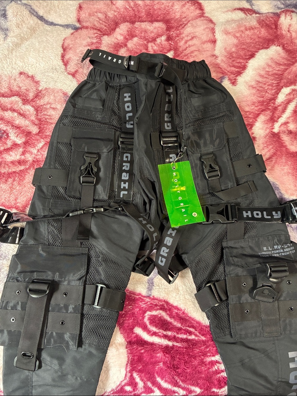 HOLY GRAIL Men’s Black Utility Belt Bag Harness